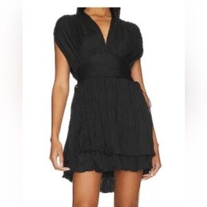 Free People Bonny Mini Dress in Black